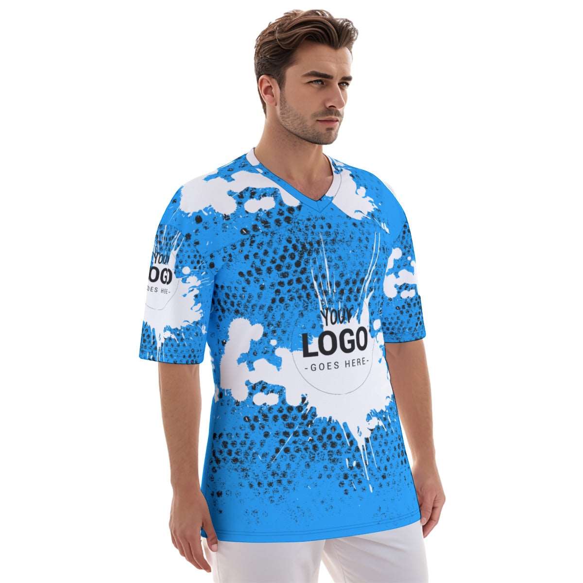 Your Logo Goes Here All-Over Print Men's Football Jersey