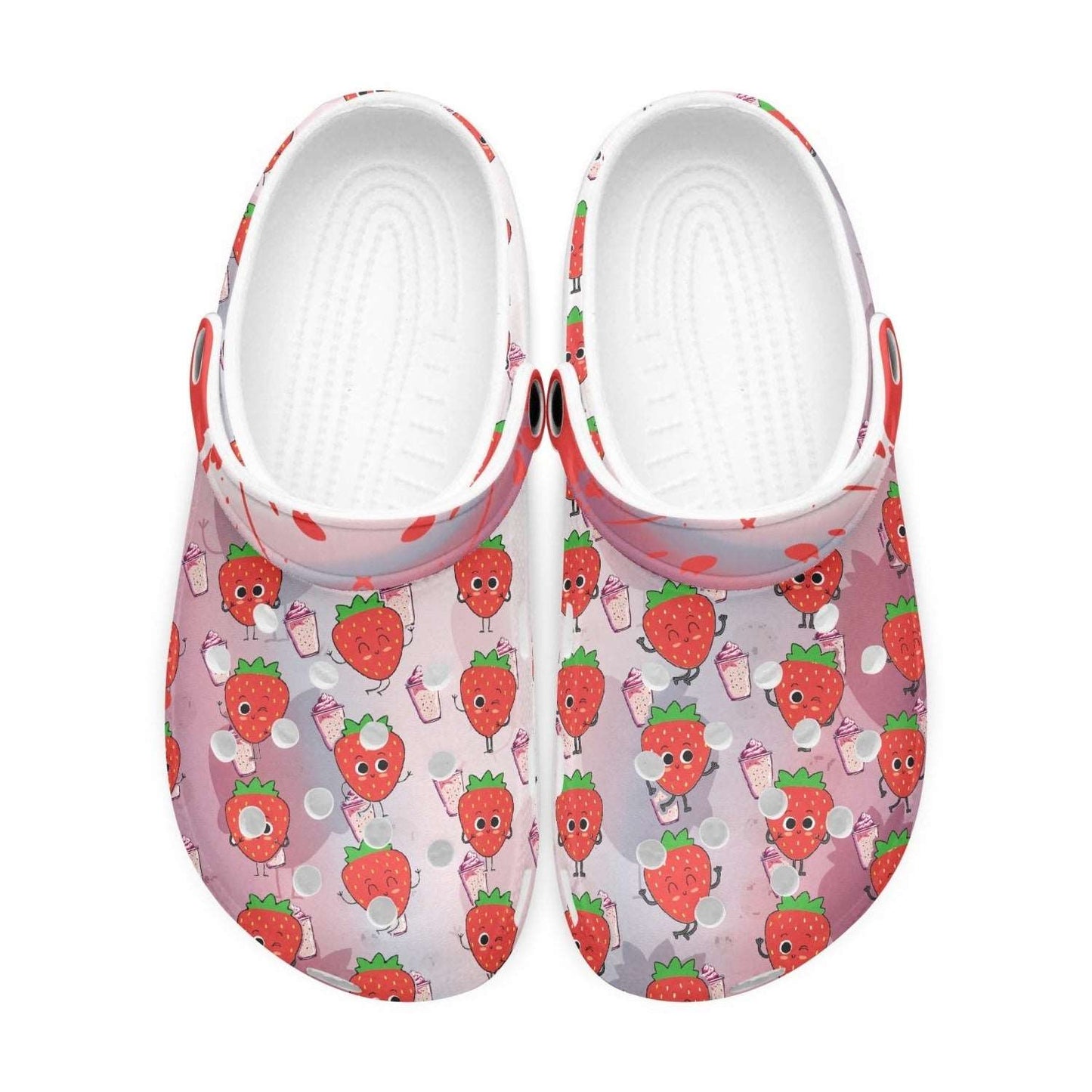 Strawberry milkshake All Over Printed Clogs - Merencalle