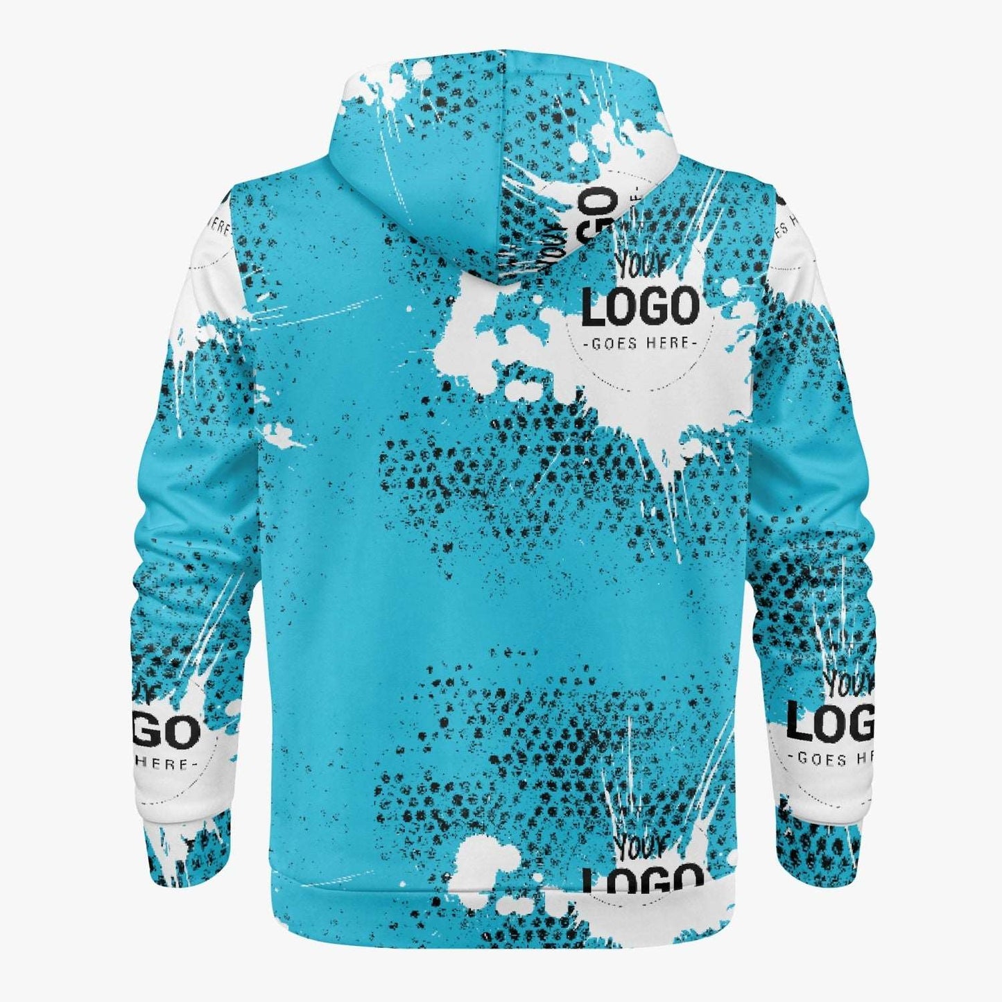 Your logo goes here Men's AOP Full Zip Up Hoodie