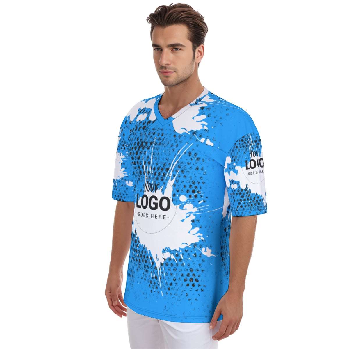 Your Logo Goes Here All-Over Print Men's Football  Jersey