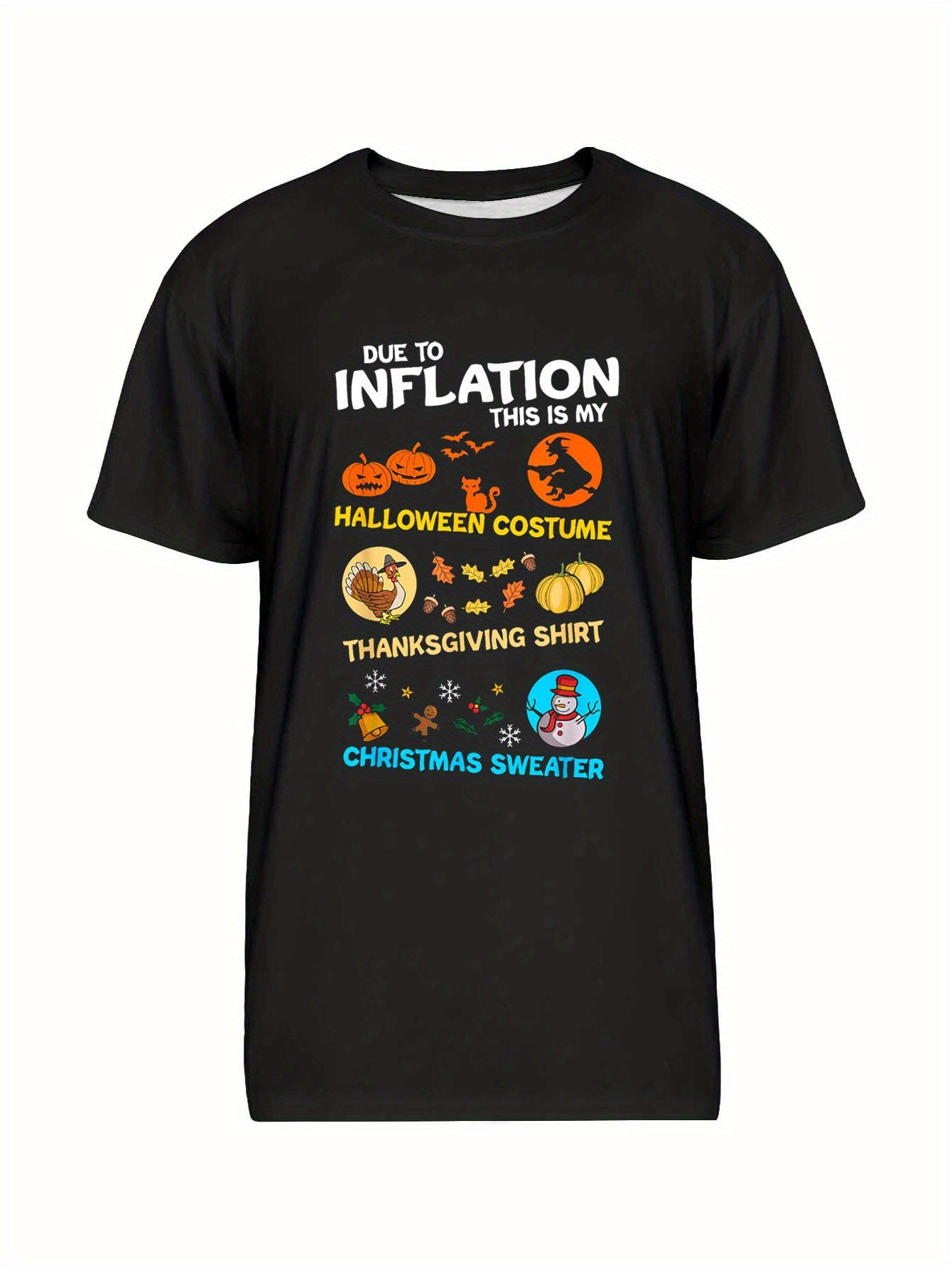 Unisex Halloween, Thanksgiving, & Ugly Christmas Costume T-Shirt – Fun Holiday Gift