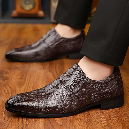 Men's Plus Size Elegant Loafers - Comfy PU Leather, Anti-Slip Sole, Ideal for Business Casual shoes