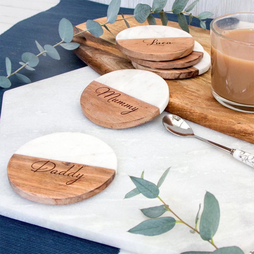 DIY name Custom Circular Coasters