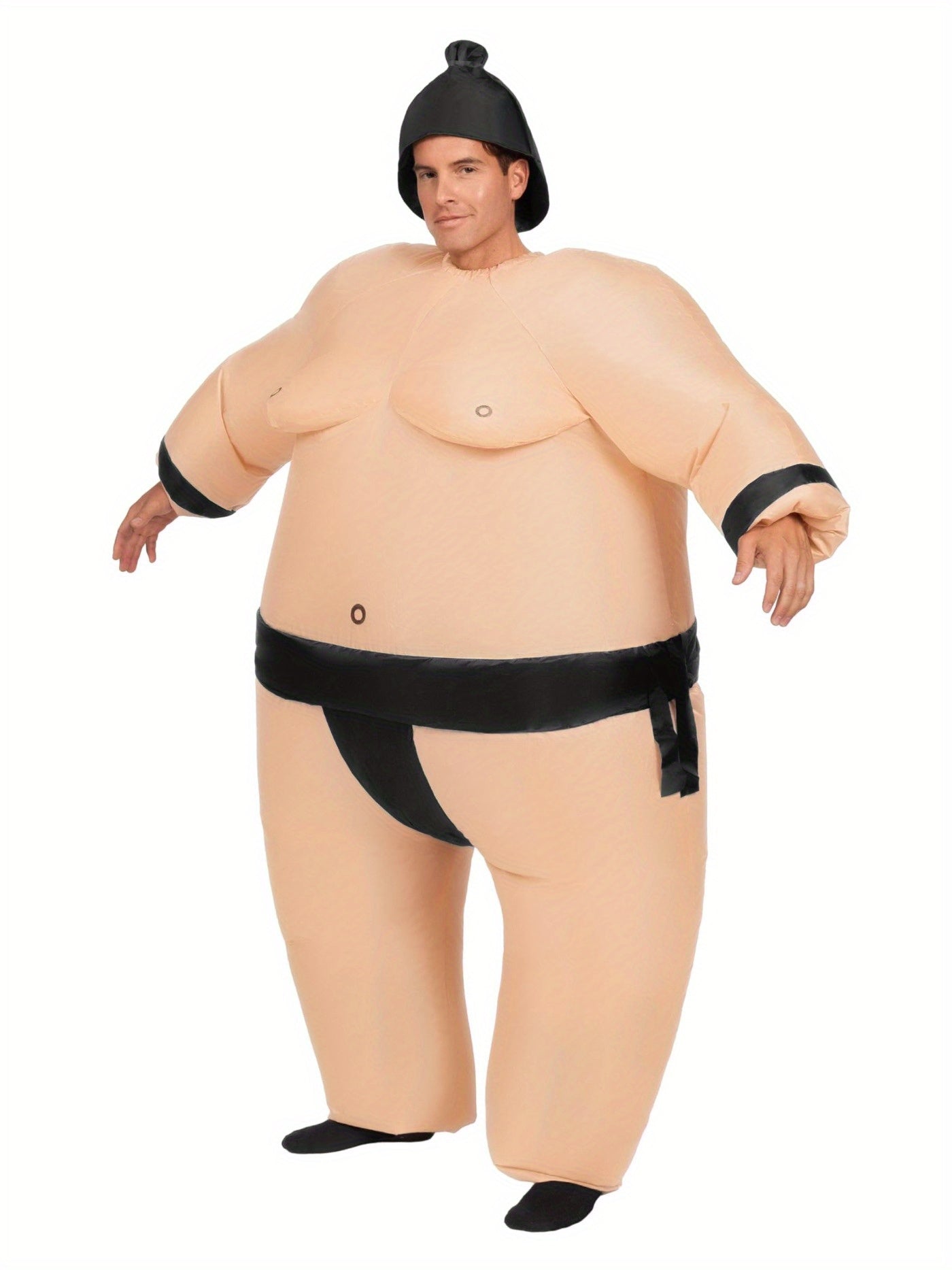 Sumo Inflatable Costume for Adult, Funny Air Blow Up Costumes, Full-Body Sumo Costume
