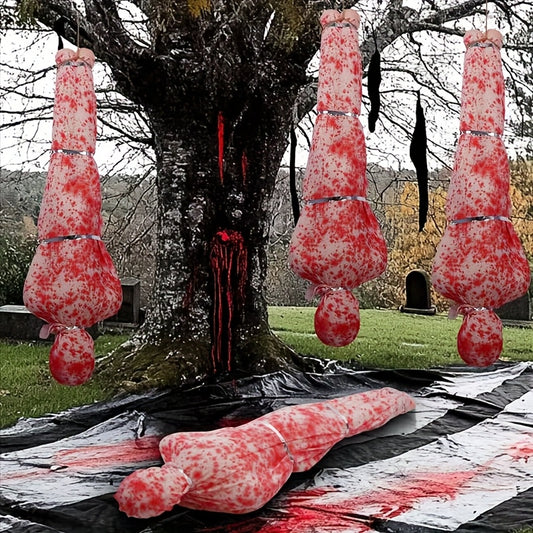 1pc Halloween Horror Inflatable Body with Tool - Realistic Greenery & Autumn Leaves Design, Portable Outdoor/Indoor Decoration for Yard, Patio, or Halloween Party, Inflatable Props, Patio Decor, Detailed Craftsmanship