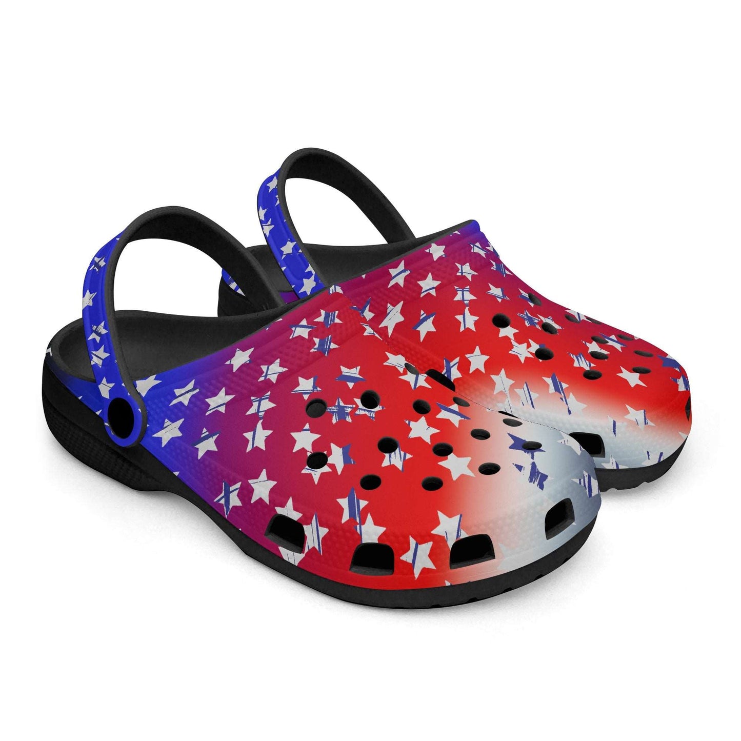 Home of the Brave custom All Over Printed Clogs - Merencalle