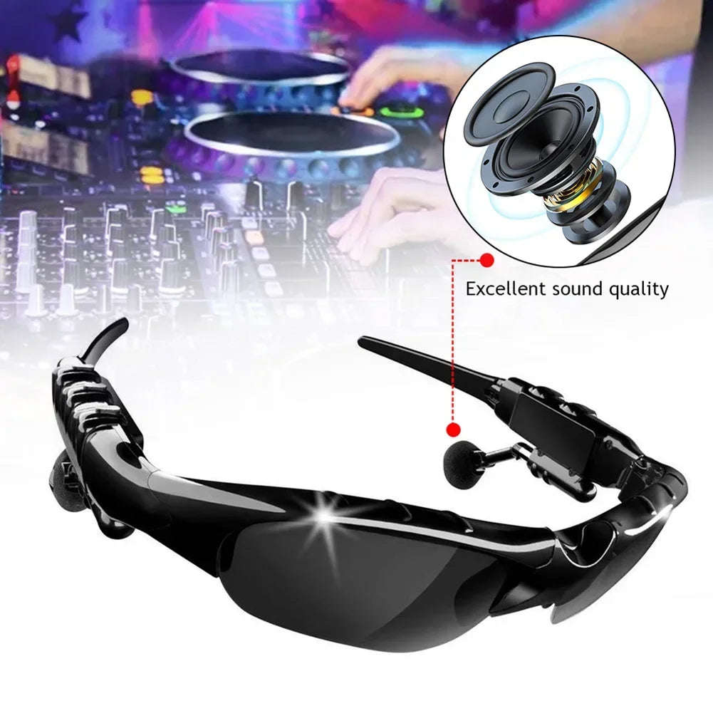 5.0 Stereo Bluetooth Headphones Polarized Sunglasses – Outdoor Sports Cycling Audio Glasses
