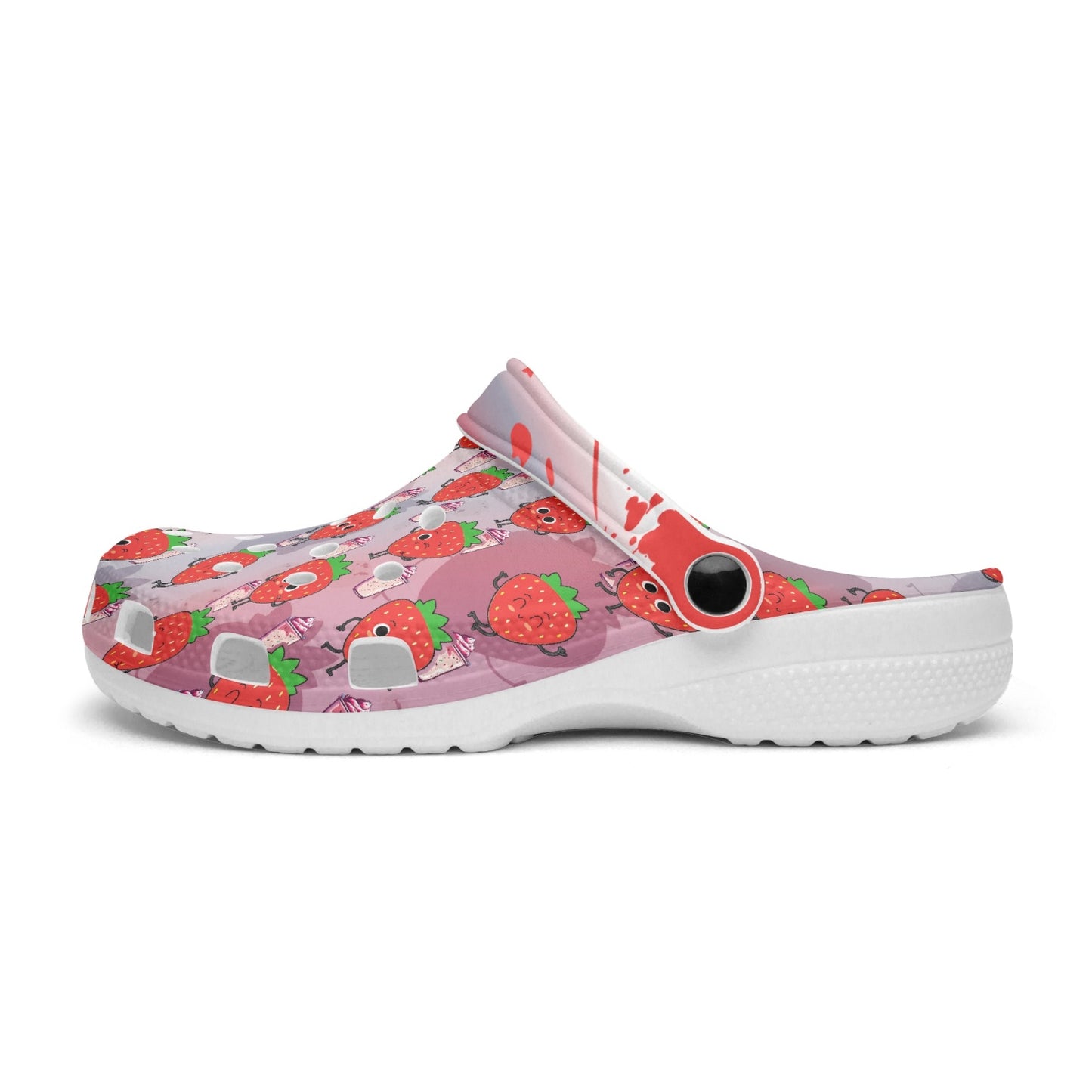 Strawberry milkshake All Over Printed Clogs - Merencalle