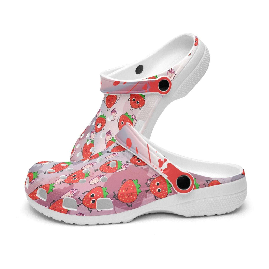 Strawberry milkshake All Over Printed Clogs - Merencalle
