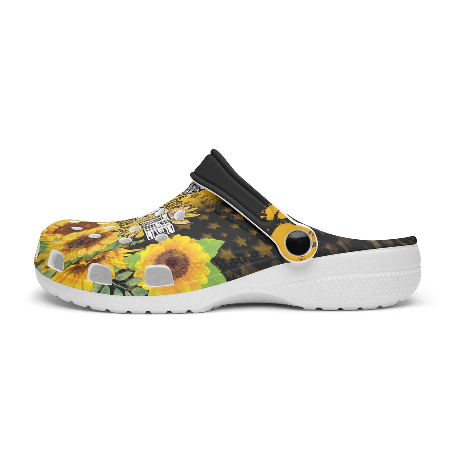 Sunflower summer fun All Over Printed Clogs - Merencalle