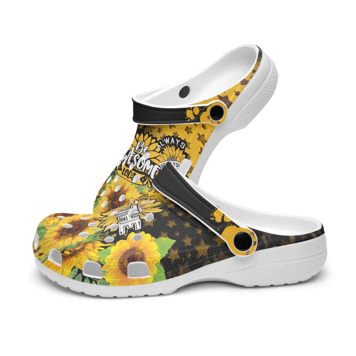 Sunflower summer fun All Over Printed Clogs - Merencalle