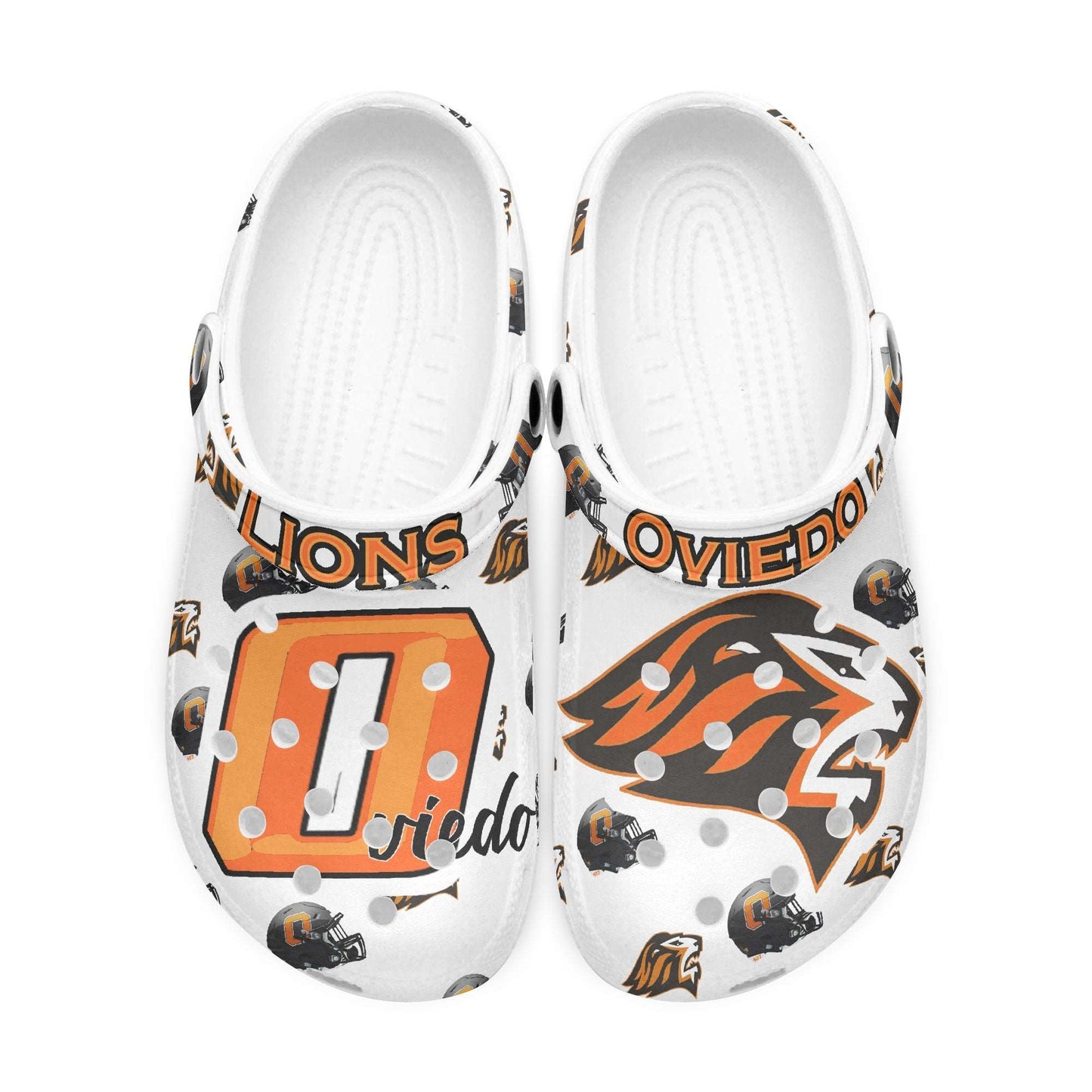 Oviedo High School in Florida Football Team All Over Printed Clogs- JTP - Merencalle