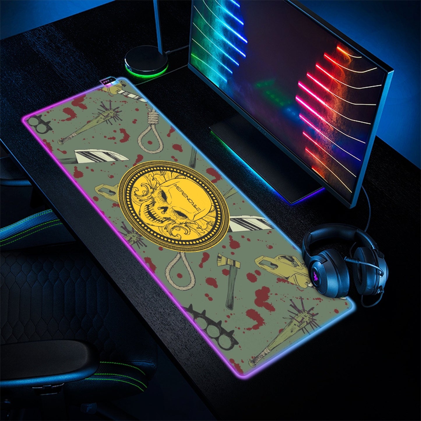 Merencalle Transparent Type  LED Gaming Mouse Pad